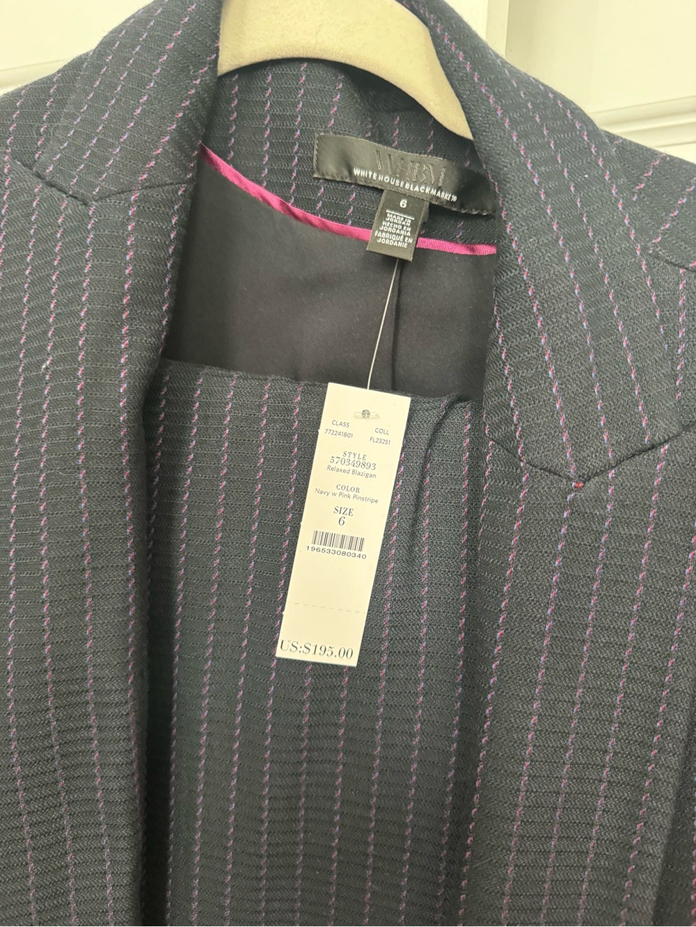 WHBM Pinstripe Suit NWT - Picture 3 of 10